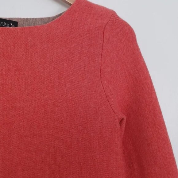 ✨3/$25✨ Nanette Lepore Orange Merino Wool Sweater - L - Picture 4 of 9